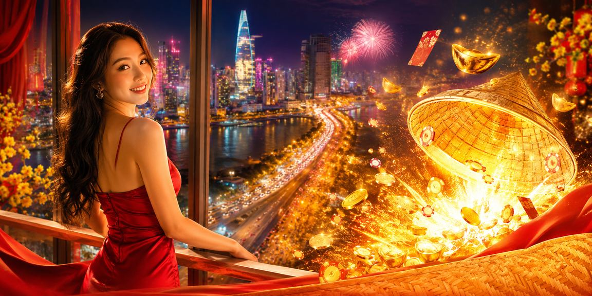 Không khí cổ vũ bóng đá và đặt cược thể thao tại TP.HCM với biểu tượng nón lá Việt Nam